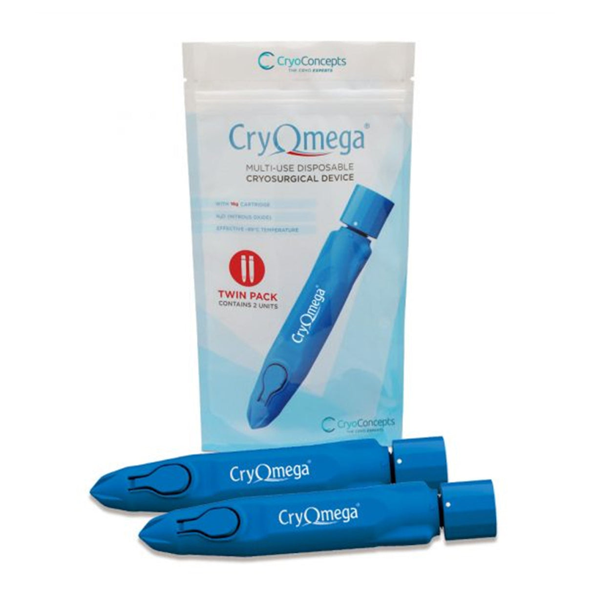 Cryosurgical Device CryOmega® Pen Twin Pack - BeHope