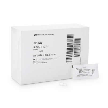 Female Luer Lok Cap Alaris® Opaque White - BeHope