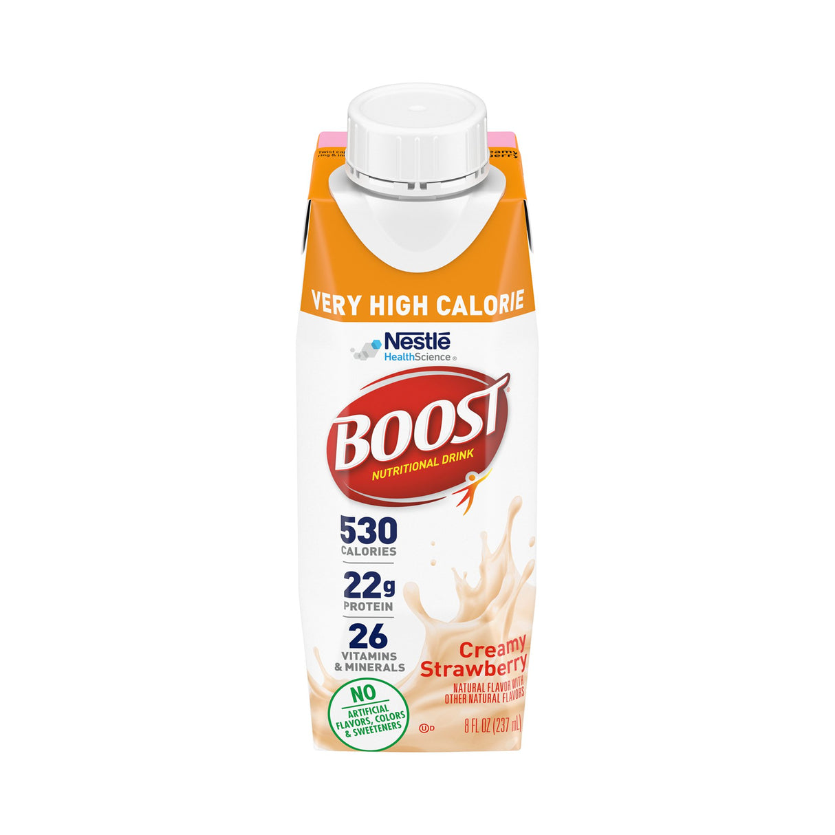 Oral Supplement Boost® Very High Calorie Strawberry Flavor Liquid 8 oz. Reclosable Carton - BeHope
