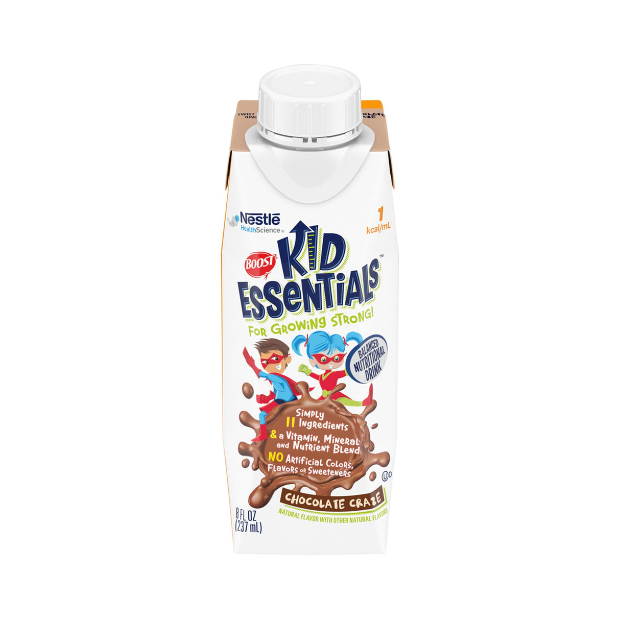 Pediatric Oral Supplement Boost® Kid Essentials™ 1.0 Chocolate Craze Flavor 8 oz. Carton Liquid Vitamins / Minerals - BeHope