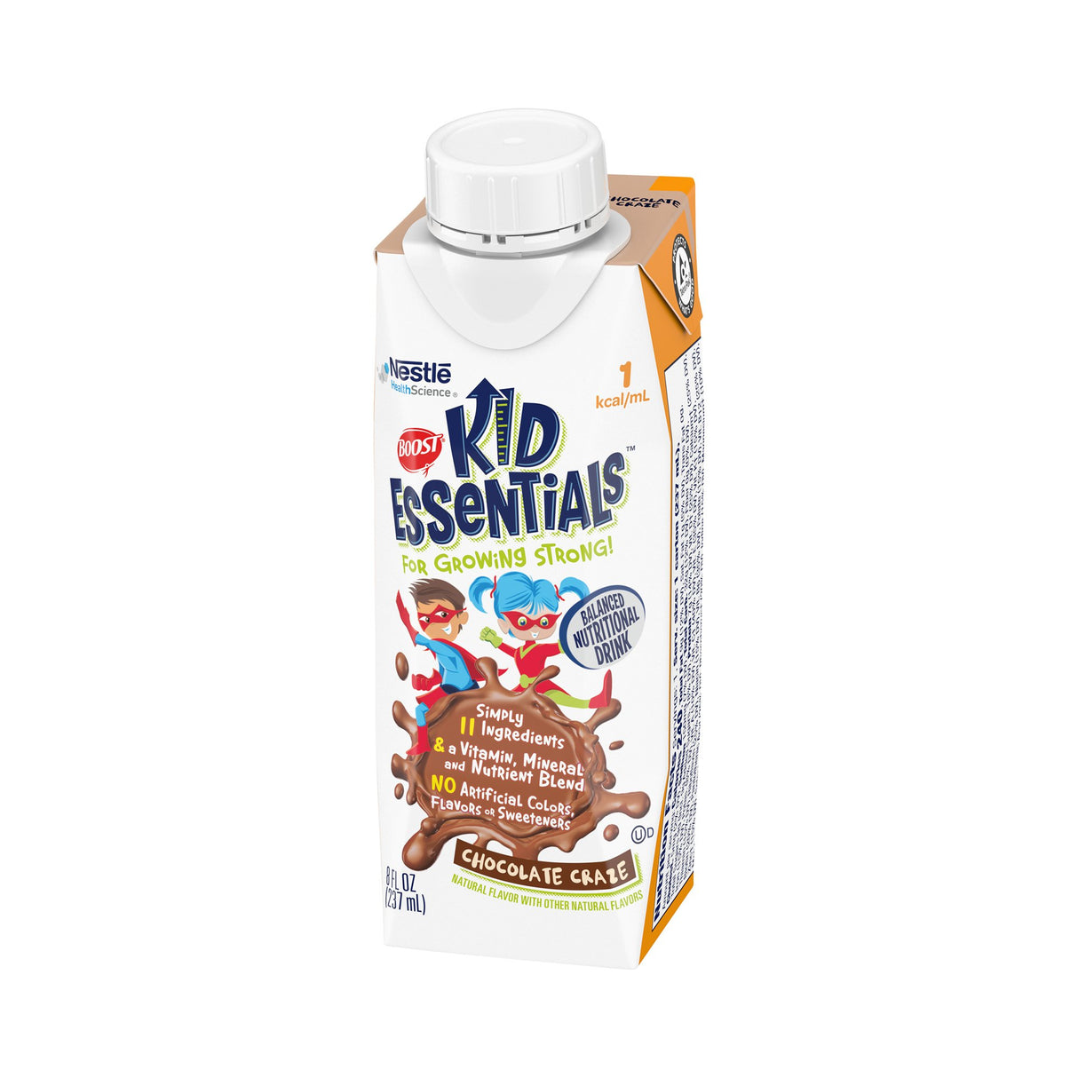 Pediatric Oral Supplement Boost® Kid Essentials™ 1.0 Chocolate Craze Flavor 8 oz. Carton Liquid Vitamins / Minerals - BeHope