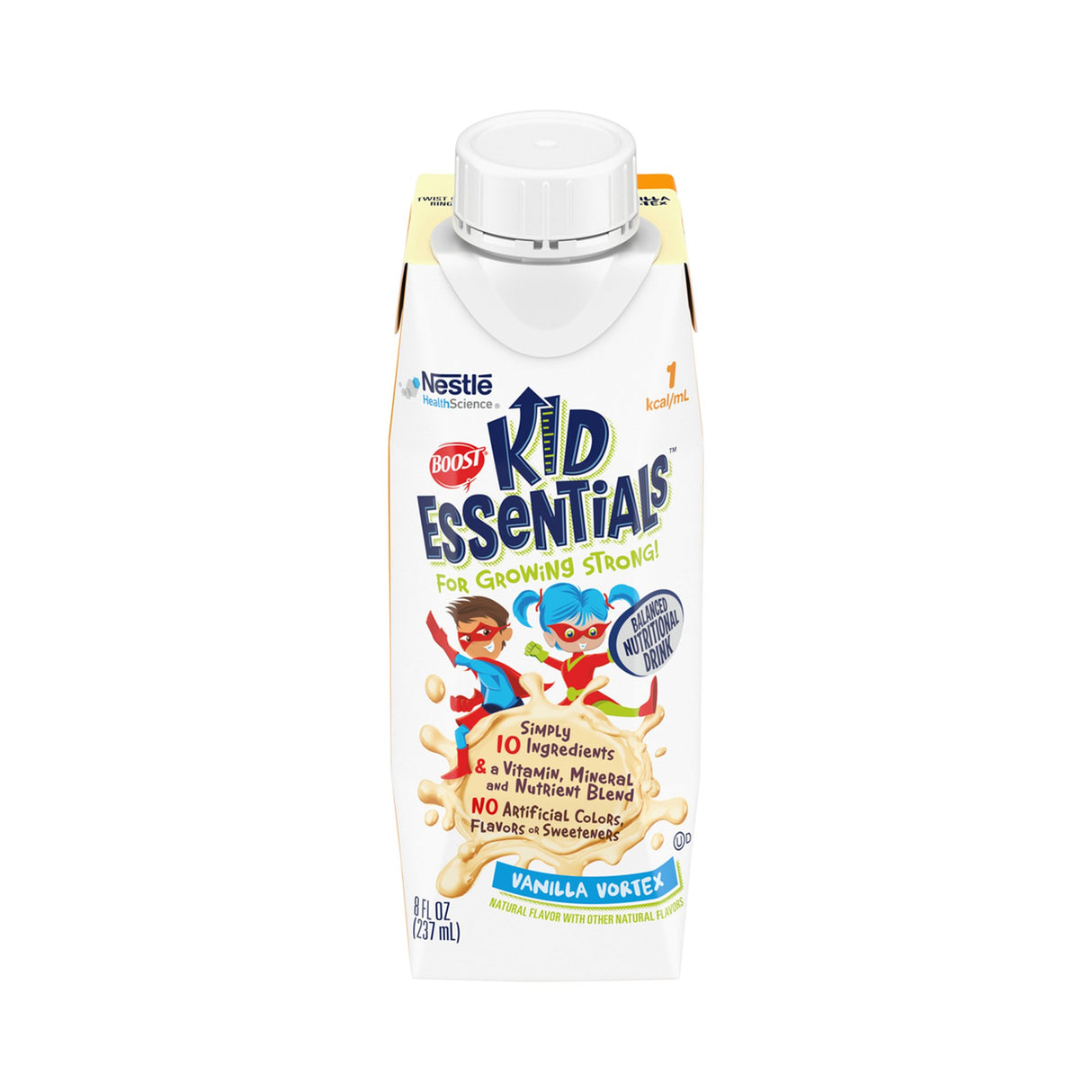 Pediatric Oral Supplement Boost® Kid Essentials™ 1.0 Vanilla Vortex Flavor 8 oz. Carton Liquid Vitamins / Minerals - BeHope