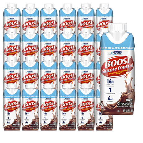 Oral Supplement Boost Glucose Control® Rich Chocolate Flavor Liquid 8 oz. Carton - BeHope