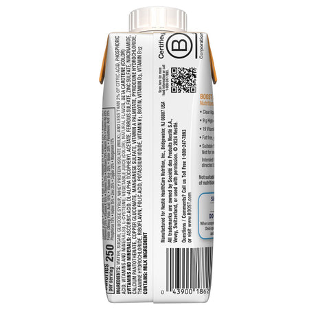 Oral Supplement Boost Breeze® Orange Flavor Liquid 8 oz. Carton - BeHope