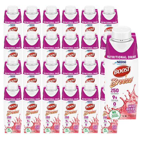 Oral Supplement Boost Breeze® Wild Berry Flavor Liquid 8 oz. Carton - BeHope