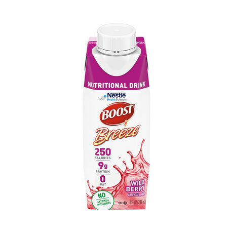 Oral Supplement Boost Breeze® Wild Berry Flavor Liquid 8 oz. Carton - BeHope