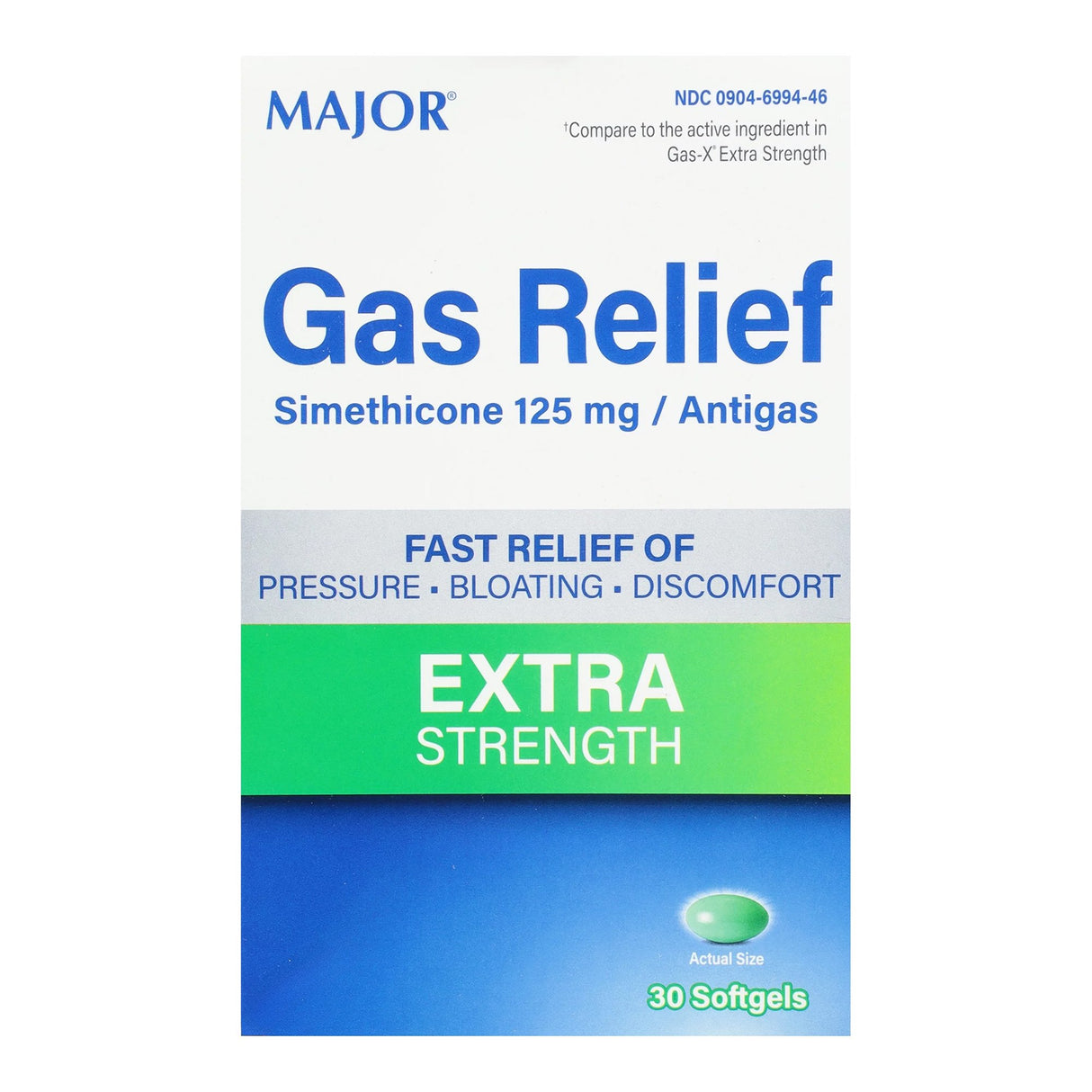Gas Relief 125 mg Strength Softgel 30 per Box - BeHope