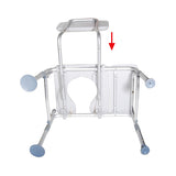 Transfer Bench & Commode Combination w/Padded Seat