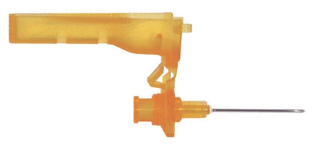Safety Hypodermic Needle Carepoint™ Safety™ 1 Inch Length 25 Gauge Regular Wall Hinged Safety Needle - BeHope