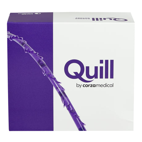 Absorbable Quill Barbed Suture with Needle Quill™ Polydioxanone CTX 1/2 Circle Taper Point Needle Size 2 Barbed Monofilament - BeHope