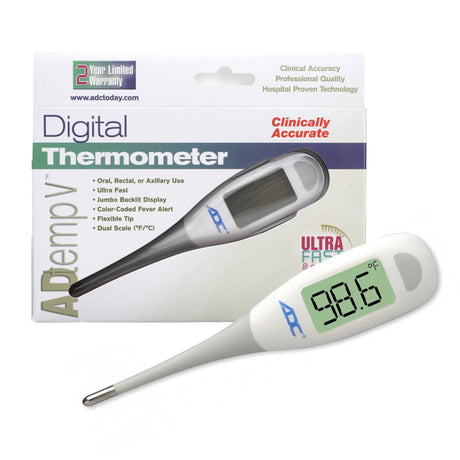 Digital Stick Thermometer Adtemp™ Oral / Rectal / Axillary Probe Handheld - BeHope