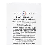 Dietary Supplement Geri-Care® Phosphorus / Sodium / Potassium 250 mg -160 mg - 280 mg Strength Oral Powder 100 per Box Strawberry Flavor - BeHope