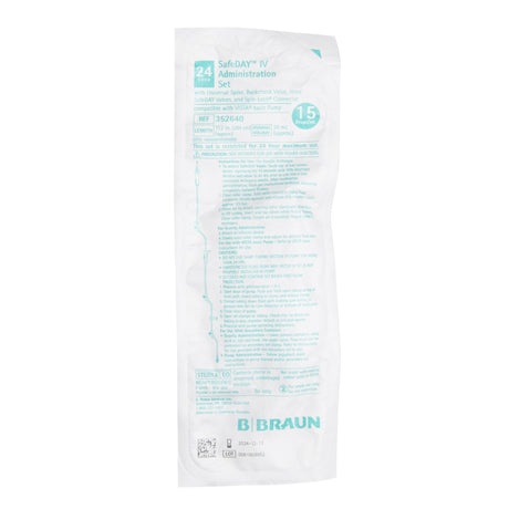 Primary IV Administration Set Safeday™ Gravity IV Therapy - BeHope