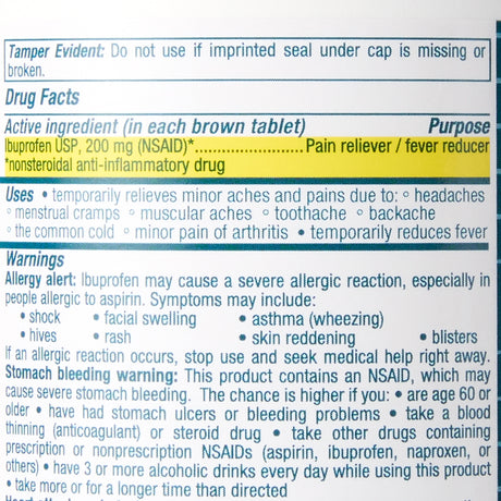 Pain Relief Geri-Care® 200 mg Strength Ibuprofen Tablet 1000 Per Bottle - BeHope