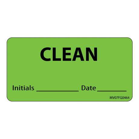 Medvision® Pre-printed Auxiliary Cleaning Communication Label - BeHope