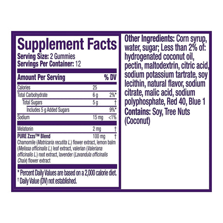 Zzzquil Pure Zzzs™ Melatonin Sleep Aid Gummies for Restful Sleep - BeHope