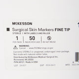 Skin Marker with Ruler and Labels McKesson Gentian Violet Ink Sterile Full Size Fine Tip - BeHope
