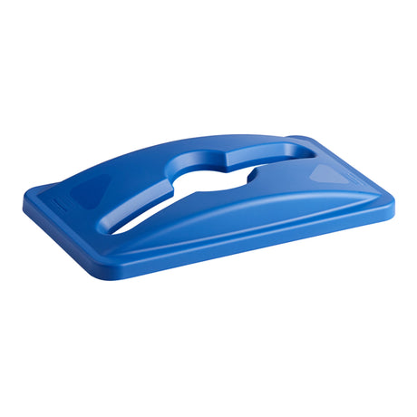 Trash Can Lid Rubbermaid® Slim Jim® Dome Lid, Blue, 2-3/4 X 11-1/2 X 20-1/2 Inch - BeHope