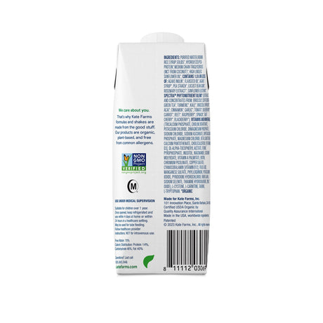 Pediatric Oral Supplement Kate Farms Peptide Organic Hydrolyzed Pea Protein Clinically Proven - BeHope