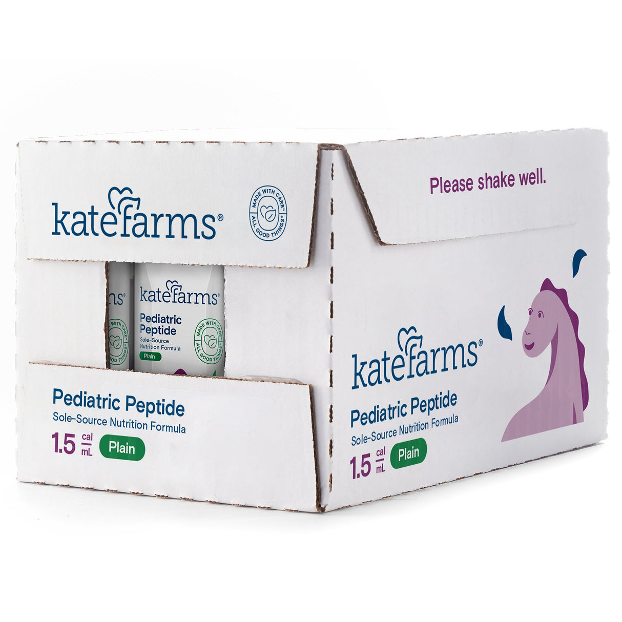 Pediatric Oral Supplement Kate Farms Pediatric Peptide 1.5 Plain Flavor 8.45 oz. Carton Liquid Organic Hydrolyzed Pea Protein - BeHope