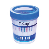 Drugs of Abuse Test Kit T-Cup® AMP, BAR, BUP, BZO, COC, mAMP/MET, MDMA, MOP, MTD, OXY, PCP, THC (CR, pH, SG) 25 Tests CLIA Waived - BeHope