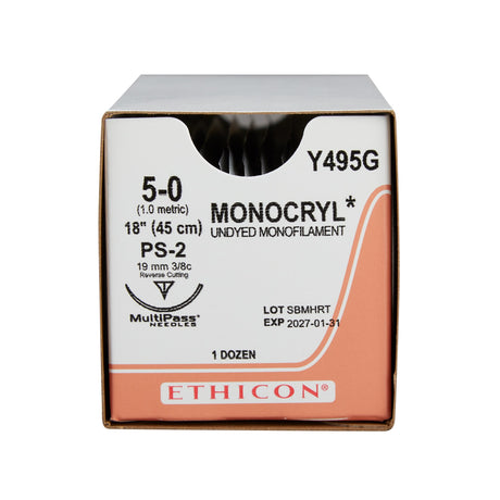 Absorbable Suture With Needle Monocryl™ Poliglecaprone Precision Reverse Cutting Needle - BeHope