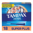 Tampon Tampax® Pearl Super Plus Absorbency Plastic Applicator Individually Wrapped - BeHope