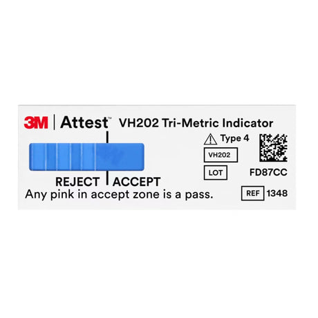 Attest™ Sterilization Chemical Indicator Strip Vaporized Hydrogen Peroxide 2 Inch Length - BeHope