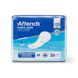Incontinence Liner Attends® Insert Pad 16-1/2 Inch Length Heavy Absorbency Polymer Core One Size Fits Most - BeHope