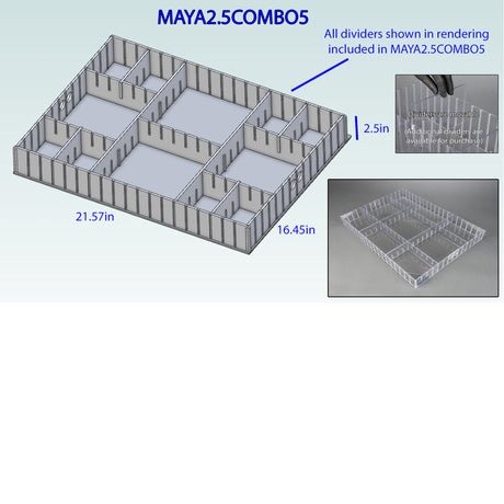 Medical Cart Insert Organizer Poltex® Metro Basix, Alimed, Harloff, Detecto, CME MAYA, Lakeside, Sharn - BeHope