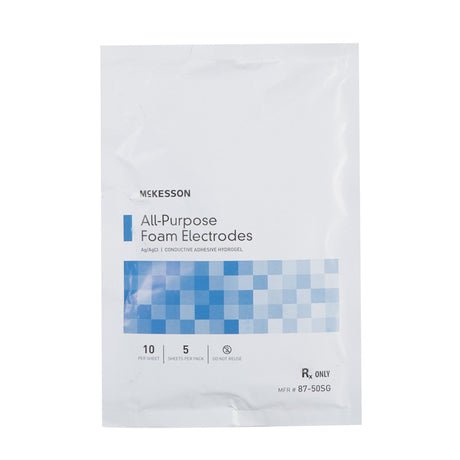 Mckesson All-Purpose Adult ECG Monitoring Electrode Snap Connector Conductive Adhesive Non-radiolucent - BeHope