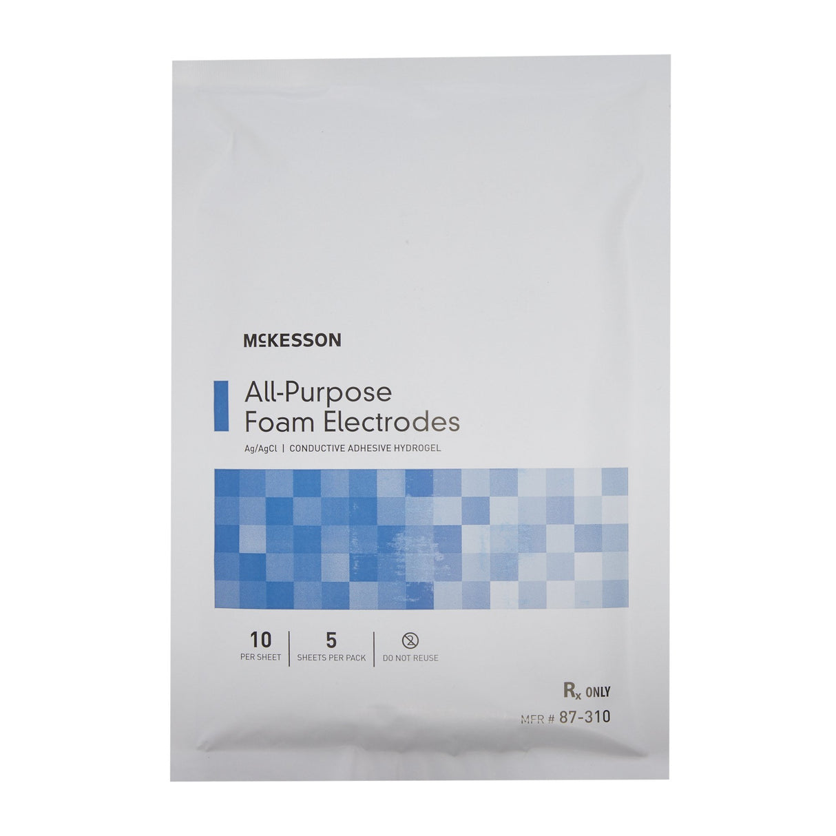 Mckesson Adult ECG Monitoring Electrode Silver Chloride Snap Conductive Adhesive Non-radiolucent - BeHope