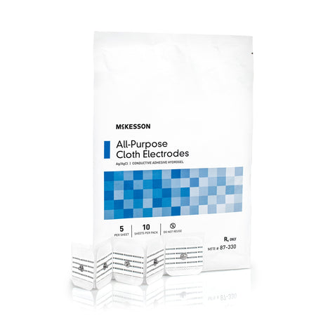 Ecg Monitoring Electrode Mckesson All-Purpose Snap Connector Cloth Backing Latex Free - BeHope