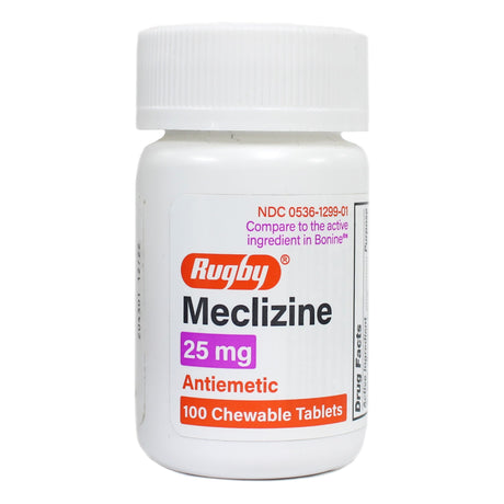 Rugby® Chewable Tablets for Nausea Vomiting Dizziness and Vertigo - BeHope