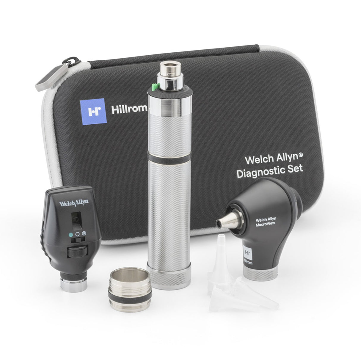 Welch Allyn Portable Diagnostic Set with MacroView Otoscope and Coaxial Ophthalmoscope - BeHope