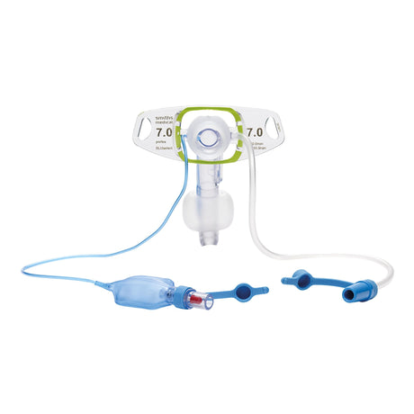 Cuffed Tracheostomy Tube Portex BLUselect® Suctionaid® Two Inner Cannulas Size 7.5 mm Adult - BeHope