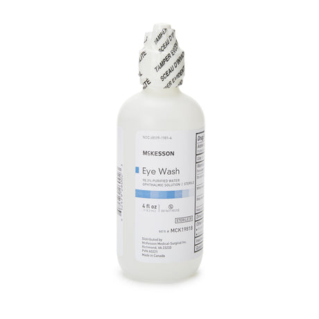 Eyewash Solution McKesson Active ingredient: 98.3% Purified Water Inactive ingredients: boric acid, sodium borate, sodium chloride 4 oz. Squeeze Bottle - BeHope