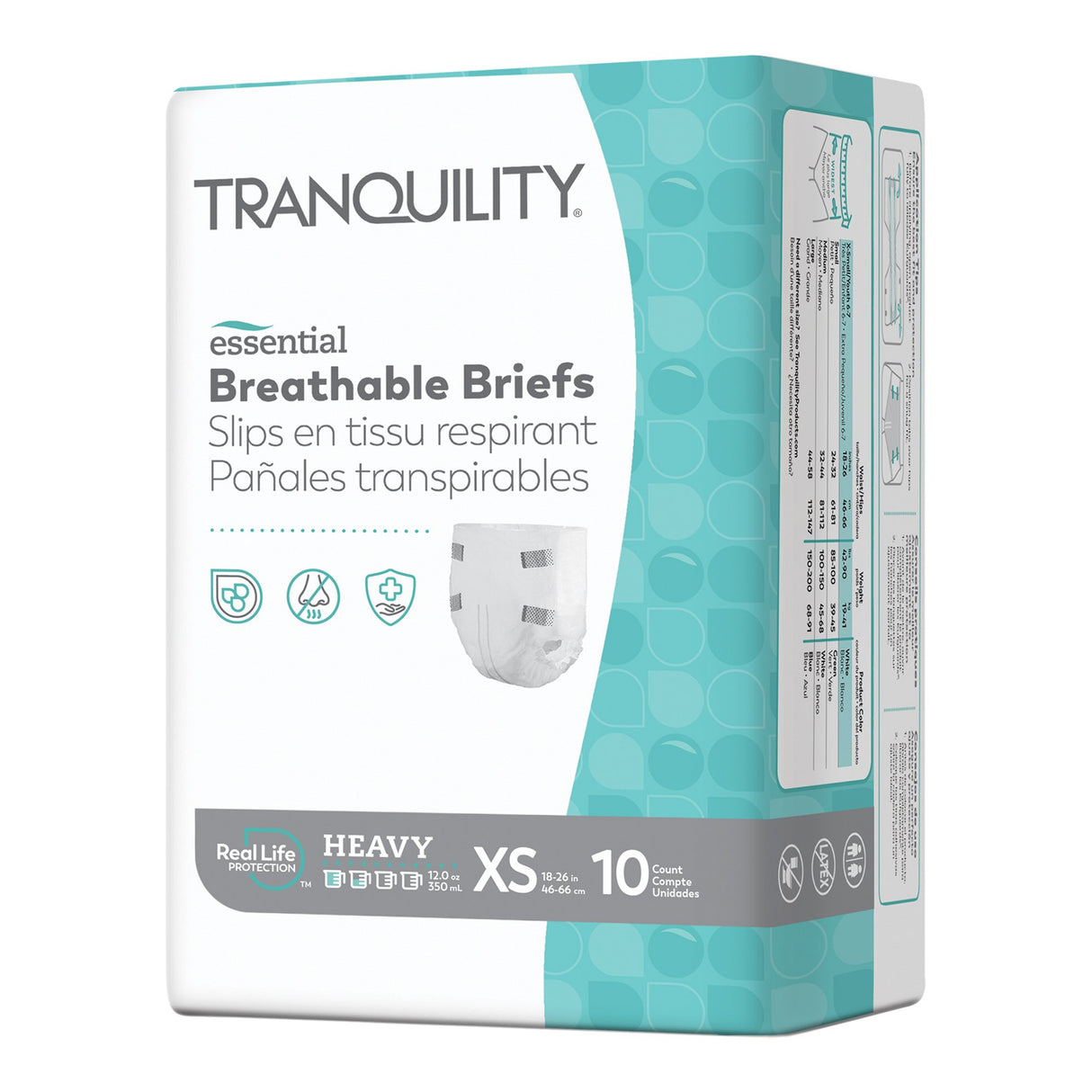 Unisex Youth Incontinence Brief Tranquility® Essential X-Small Disposable Heavy Absorbency - BeHope