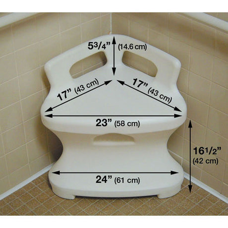 Siège de douche d'angle
