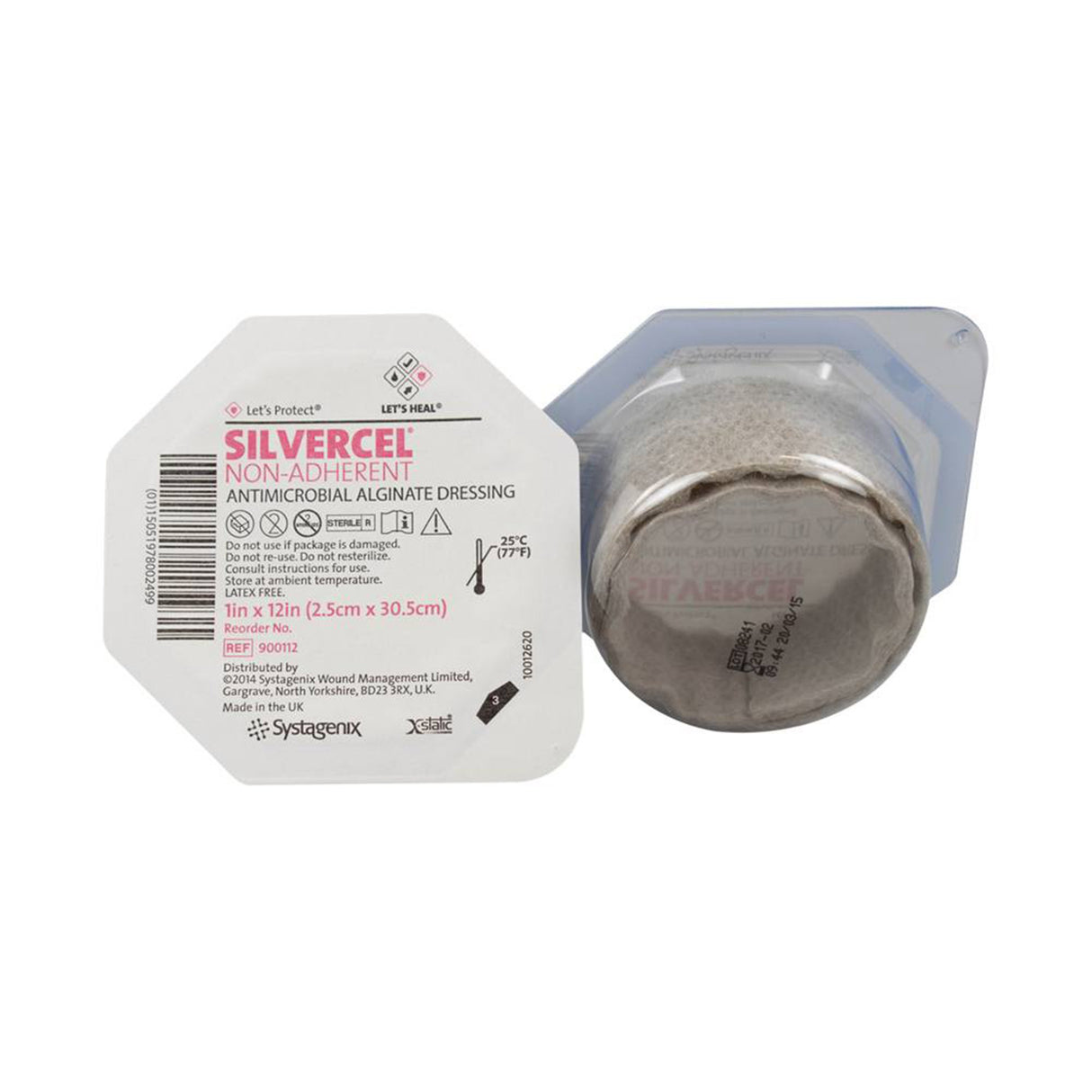 Silver Alginate Dressing Silvercelâ„¢ Non-Adherent 1 X 12 Inch Rope Sterile - BeHope