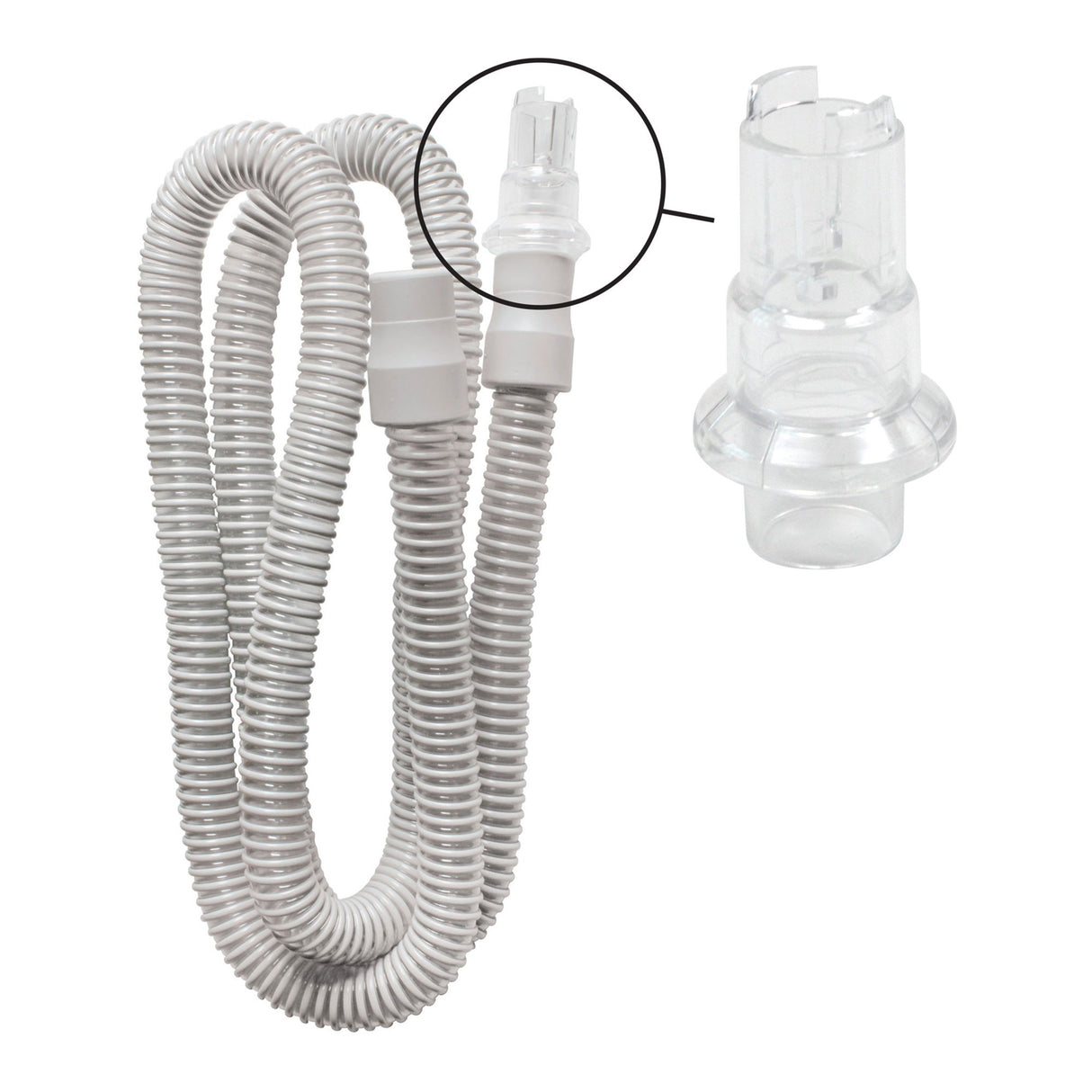 Ventilator Circuit Corrugated Tube 72 Inch Tube Single Limb Adult Without Breathing Bag Single Patient Use Passive Circuit - BeHope