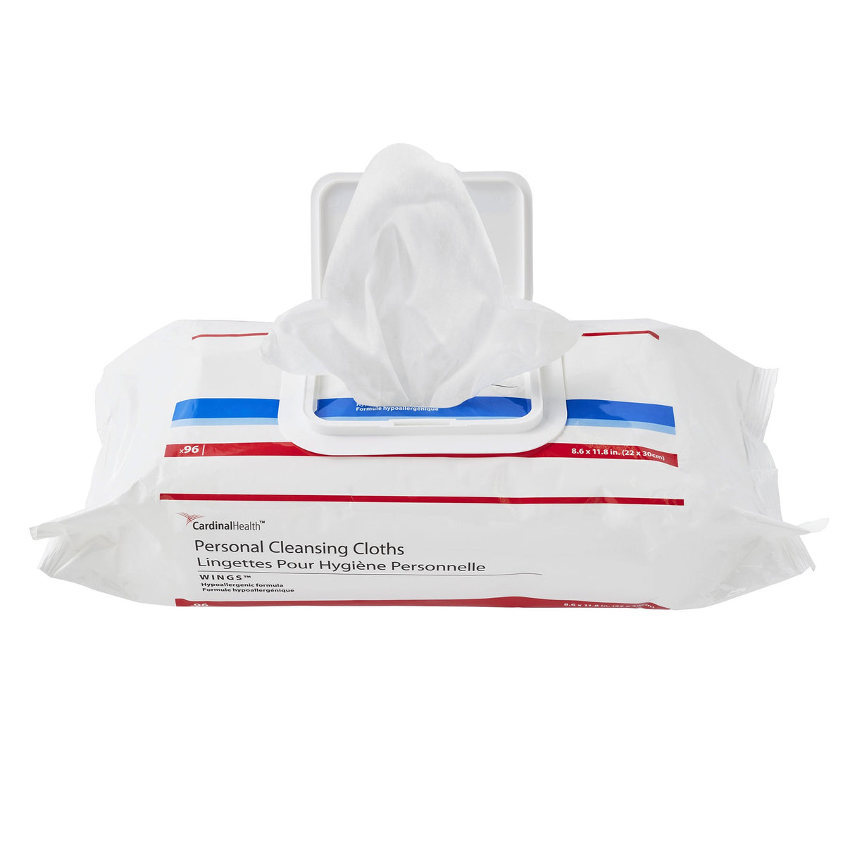 Personal Cleansing Wipe Cardinal Health™ Wings™ Soft Pack Scented 96 Count - BeHope