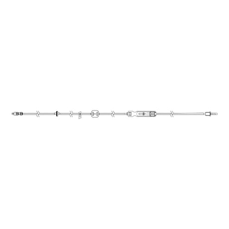 Sapphire™ IV Pump Set with 1.2 Micron Filter and 20 Drops/ml Drip Rate - BeHope