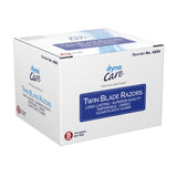 Personal Razor dyna Care Single Edge Twin Blade NonSterile Disposable - BeHope