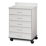 Mobile Cabinet Market Lab Inc Mobile Laminate 5 Drawers Without Shelves Without Lock - BeHope