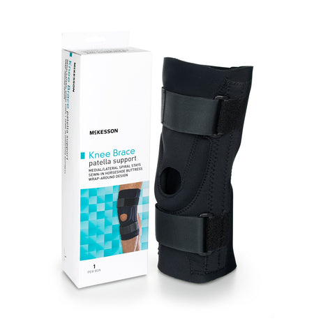 Knee Brace McKesson Large Pull-On / D-Ring / Hook and Loop Strap 20-1/2 to 23 Inch Circumference Left or Right Knee - BeHope