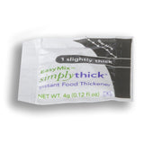 Food and Beverage Thickener SimplyThick® Easy Mix 4 oz. Individual Packet Unflavored Gel IDDSI Level 1 Slightly Thick - BeHope