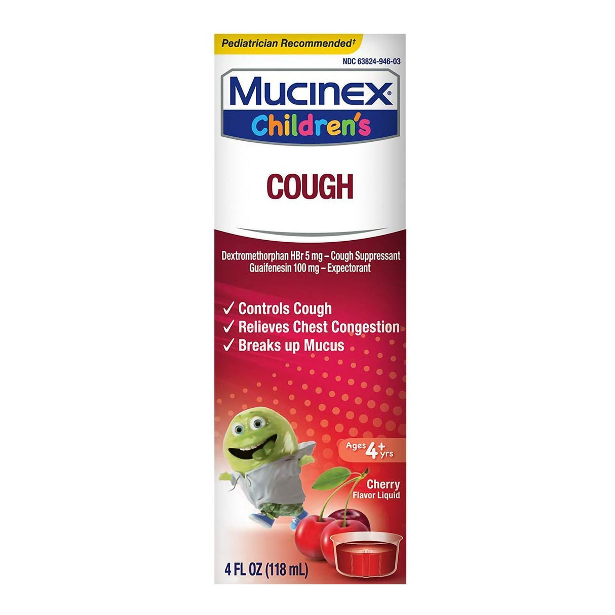 Children's Cold and Cough Relief Mucinex® Max Liquid 4 oz. - BeHope