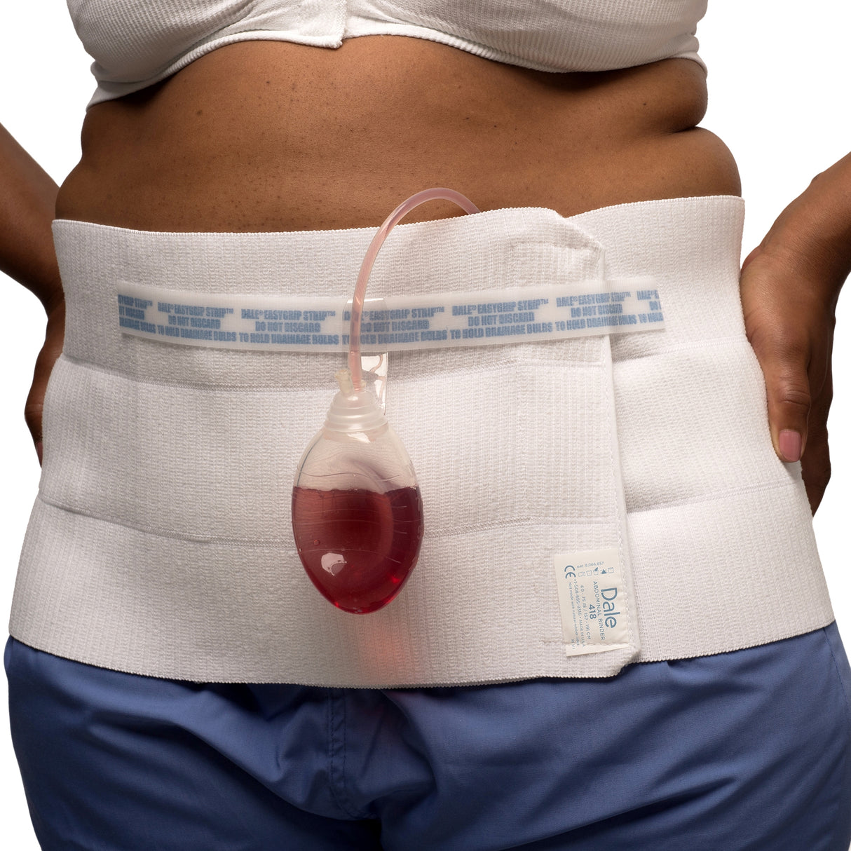Abdominal Binder Dale® Medium Hook and Loop Closure 30 to 45 Inch Waist Circumference 9 Inch Height Adult - BeHope