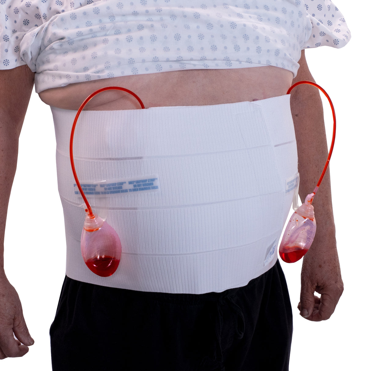 Abdominal Binder Dale® Large Hook and Loop Closure 46 to 62 Inch Waist Circumference 12 Inch Height Adult - BeHope
